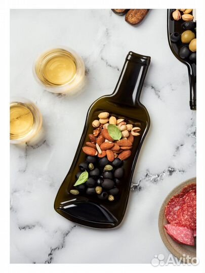 Тарелка из бутылки стекло