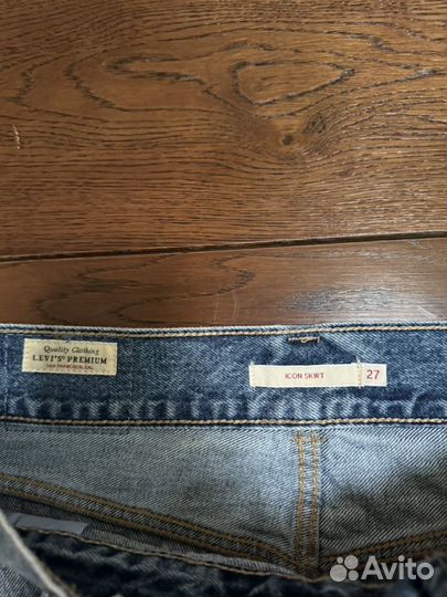 Джинсовая юбка levis premium, р. 27, новая