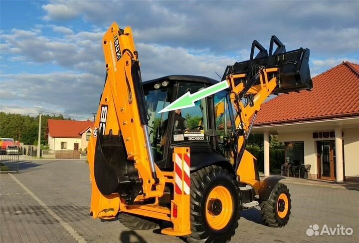 Стекло заднее на JCB 3CX / 4CX / 5CX (джисиби )