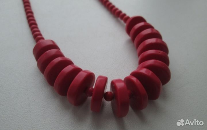Украшение на шею, пластмасс, бижутерия, СССР