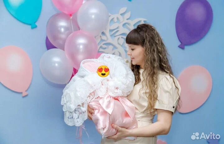 Конверт на выписку для девочки зима-весна-осень