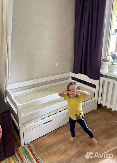 Детская кровать с ящиком