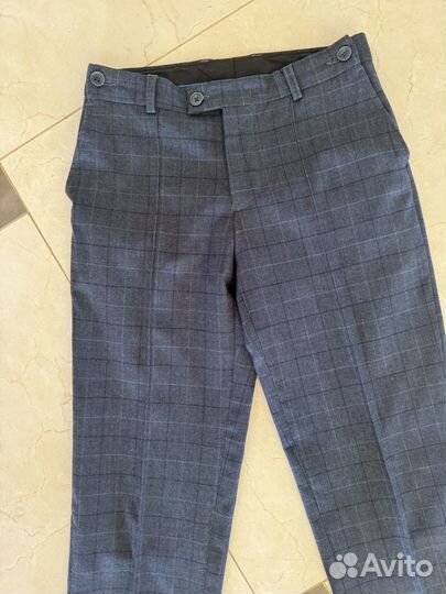 Брюки школьные для мальчика 140 серые
