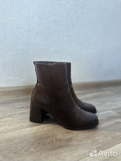 Коричневые ботильоны 38 размер, весна-осень