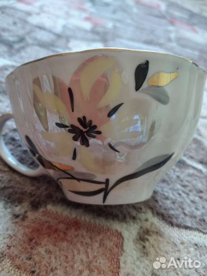 Чайные чашки с блюдцами лфз