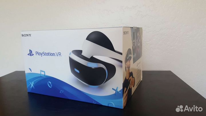 Шлем sony ps4 vr, полный комплект с 2 ps move
