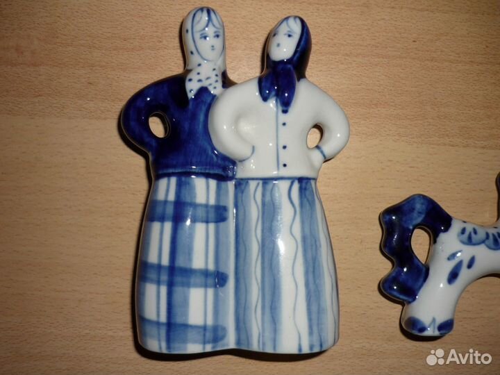 Статуэтка Сплетницы Лошадь.Гжель.СССР