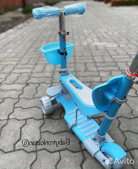 Самокат детский shooter CST-103 5-в-1 Blue