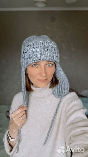 Ушанка из кашемира