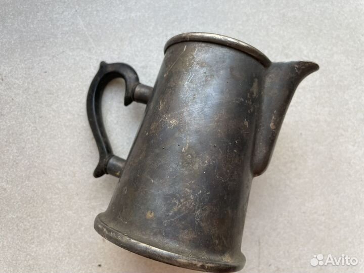 1950 год Молочник мельхиор серебрение