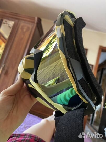 Велоочки горнолыжные очки маска тактическая