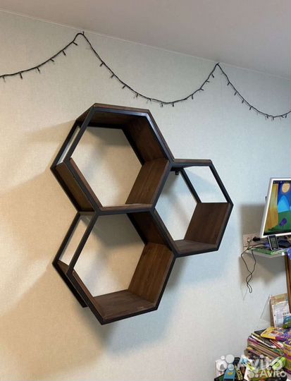 Полка настенная в стиле лофт