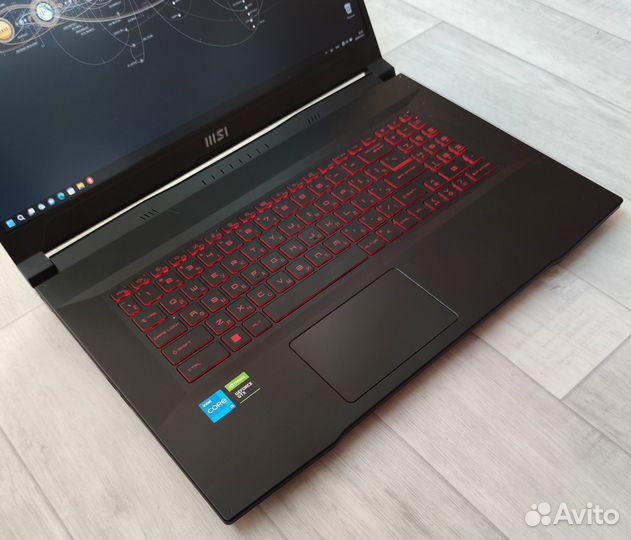 Игровой MSI\17.3\i5 -11400H/OZU 12g\SSD/GTX 1650