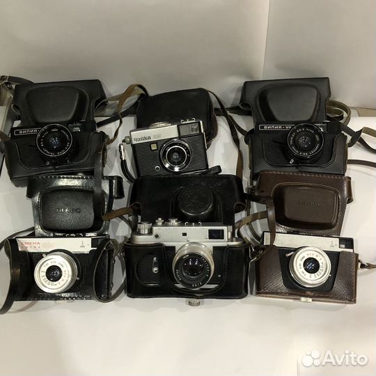 Лот советских пленочных фотоаппаратов
