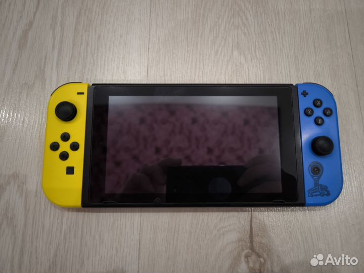 Nintendo switch rev 2 прошитая чип + sd 128 gb