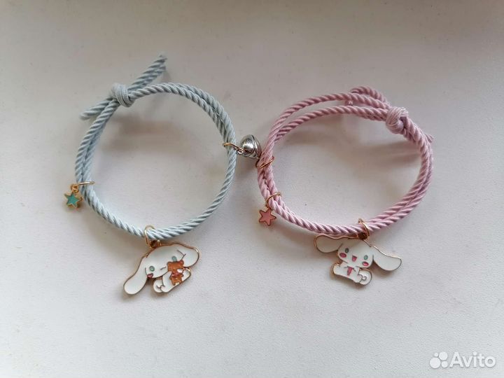 Парные браслеты Cinnamoroll Hello Kitty