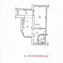 1-к. квартира, 37,7 м², 9/10 эт.