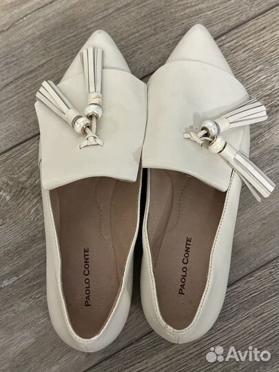 Балетки кожаные 36