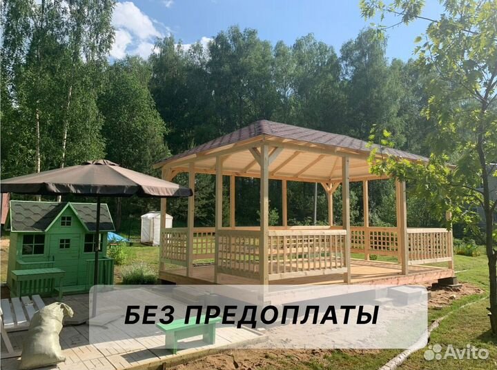 Беседка с мангальной зоной