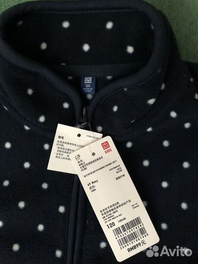 Флисовая кофта uniqlo детская 5-6 лет