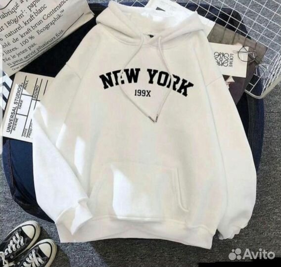 Толстовка худи New York 42-44 новая