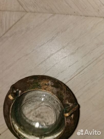 Солонка мельхиор с эмалями СССР