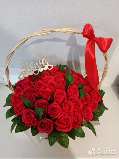 Букет из мыльных цветов