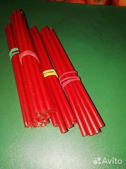 Свечи восковые, цветные