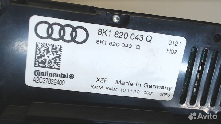 Переключатель отопителя Audi A4 (B8), 2013