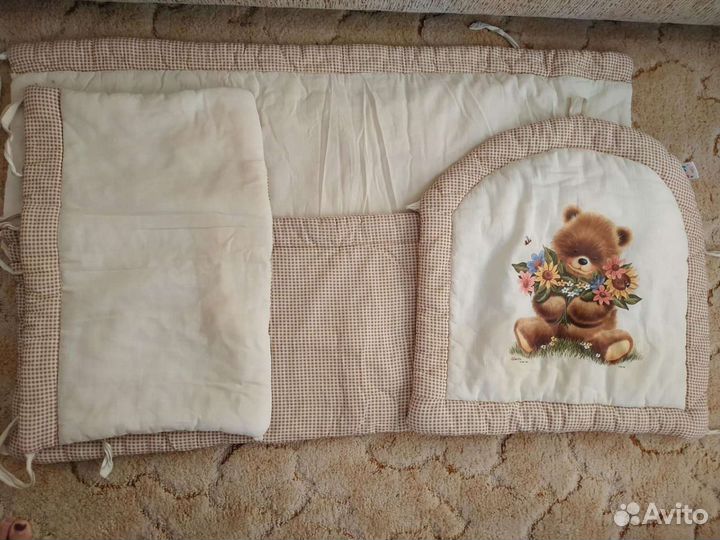 Бортики в кроватку, хлопок 100