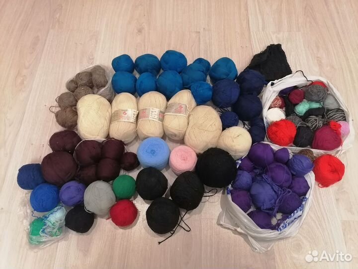 Пряжа нитки для вязания пакетом