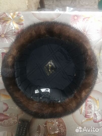 Норковая шапка мужская