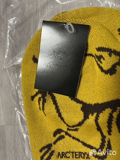 Шапка arcteryx желтая оригинал