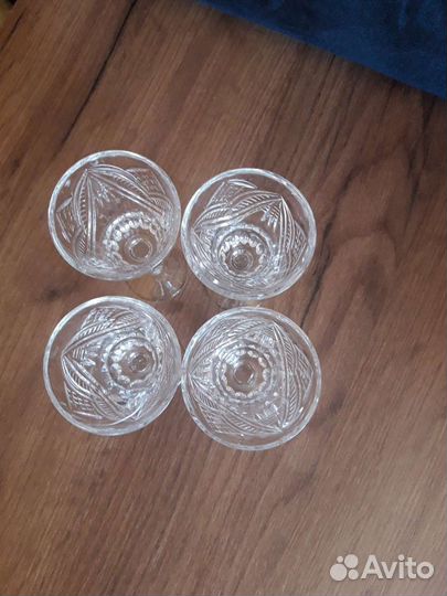 Рюмки хрусталь на ножке СССР