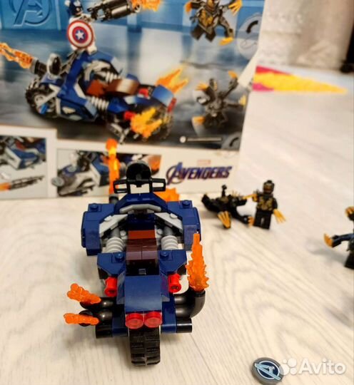 Lego marvel Капитан Америка атака Аутрайдеров76123