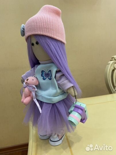 Текстильная Кукла ручной работы, игровая