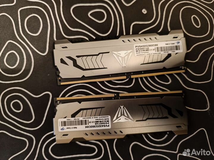 Patriot viper ddr4 32 GB 3600 mhz