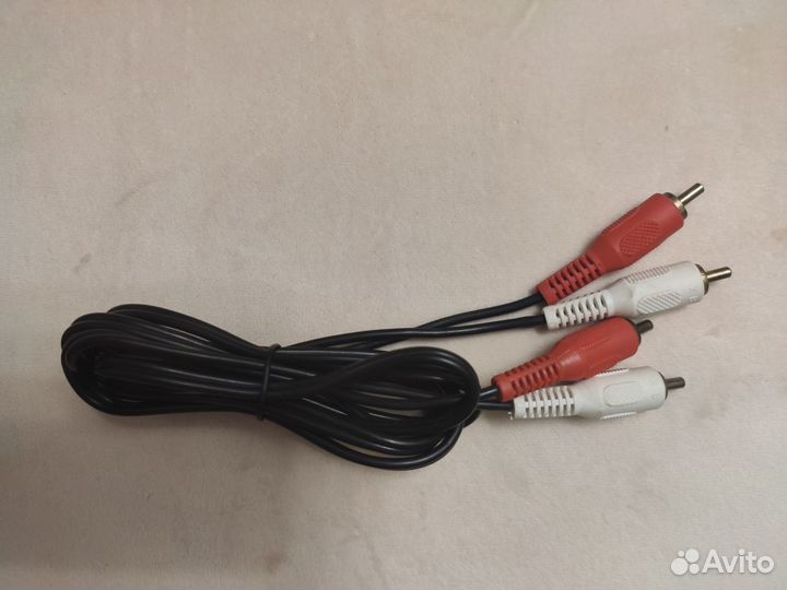 Шнур аудио-видео на 2 тюльпана (0,8м и 1,5м)