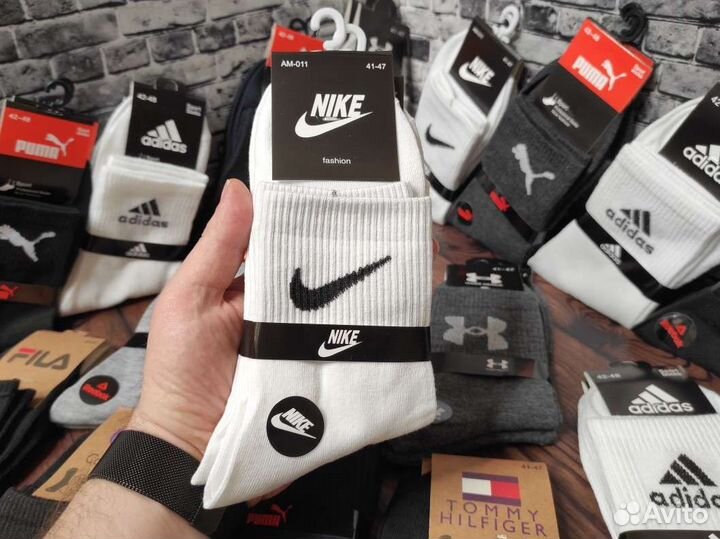 Носки Nike Adidas Puma Tommy Hilfiger