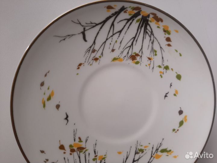 Кофейное блюдце лфз костяной фарфор