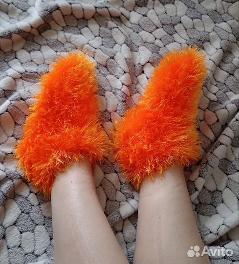 Пушистые тёплые носки женские подарочные