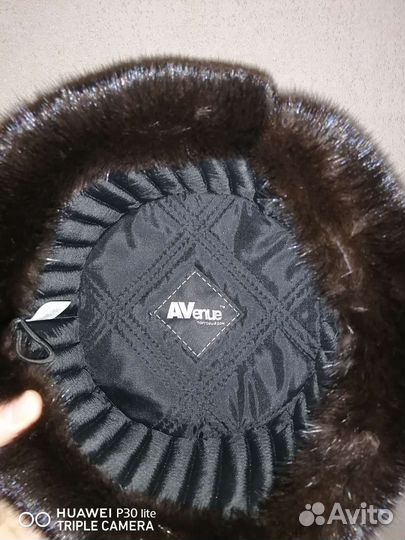 Норковая шапка мужская