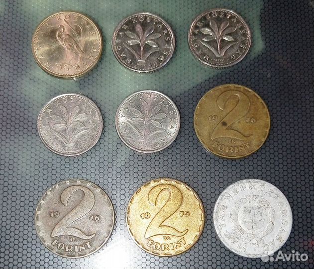 Монеты Венгрии, Польши, СССР, Украины, Франции