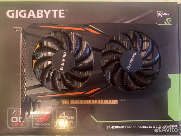 Видеокарта gigabyte GeForce GTX 1050 Ti OC