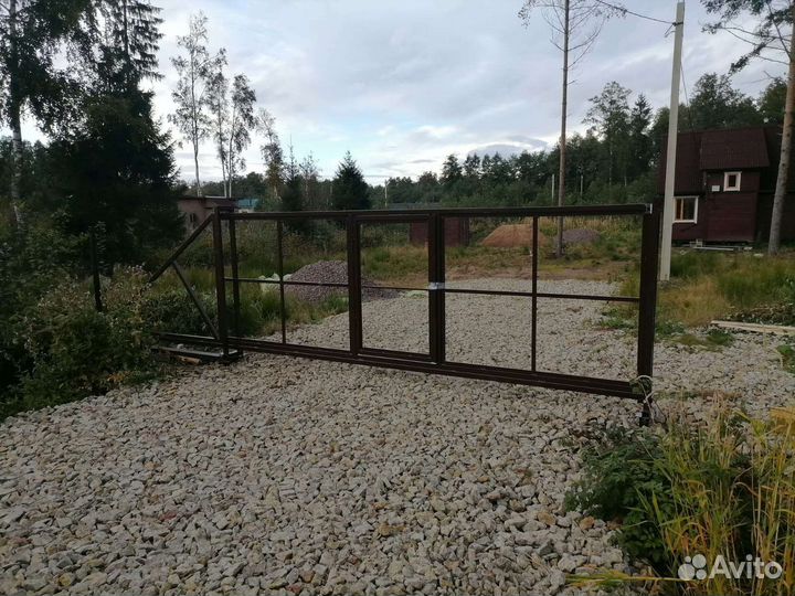 Откатные ворота 4х2м
