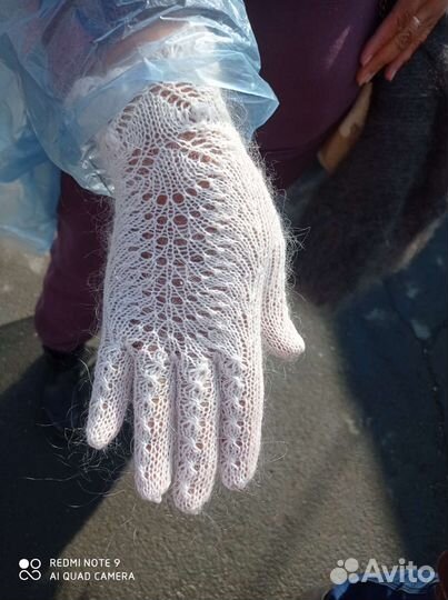 Перчатки пуховые