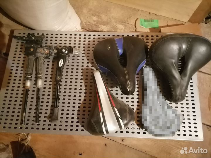 Сидушка на велосипед, подножки