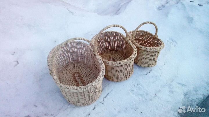 Корзины из натуральной лозы