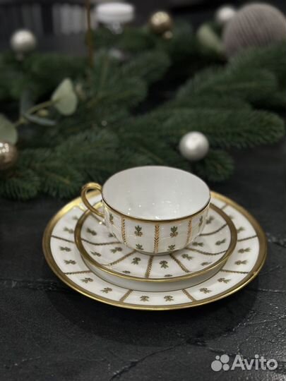 Чайная тройка лиможский фарфор
