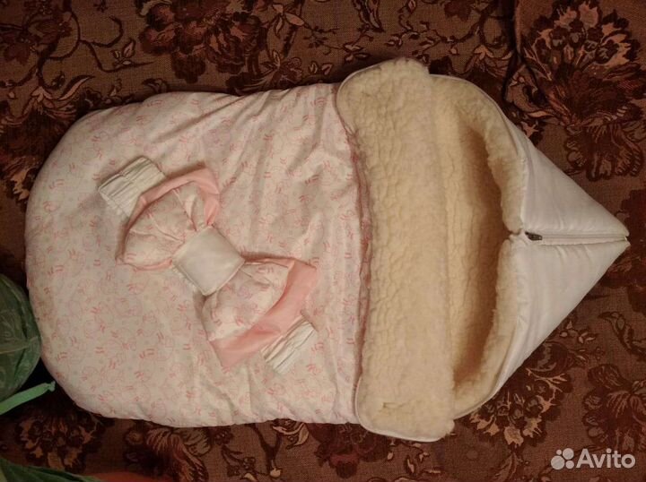 Зимний конверт для новорожденных